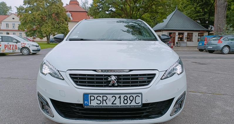 Peugeot 308 cena 45700 przebieg: 147000, rok produkcji 2016 z Kórnik małe 232